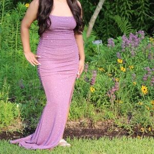 Purple formal dress